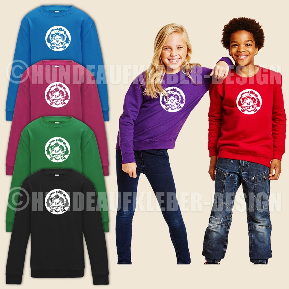 Kinder Sweatshirt Hundemotiv Bolonka Zwetna