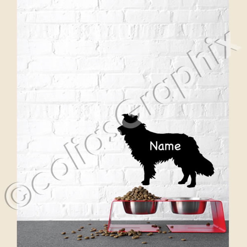 Border Collie wandtattoo Hunde
