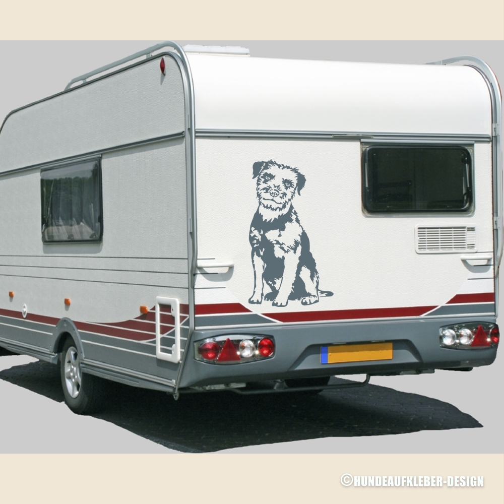 Hundeaufkleber für Wohnwagen