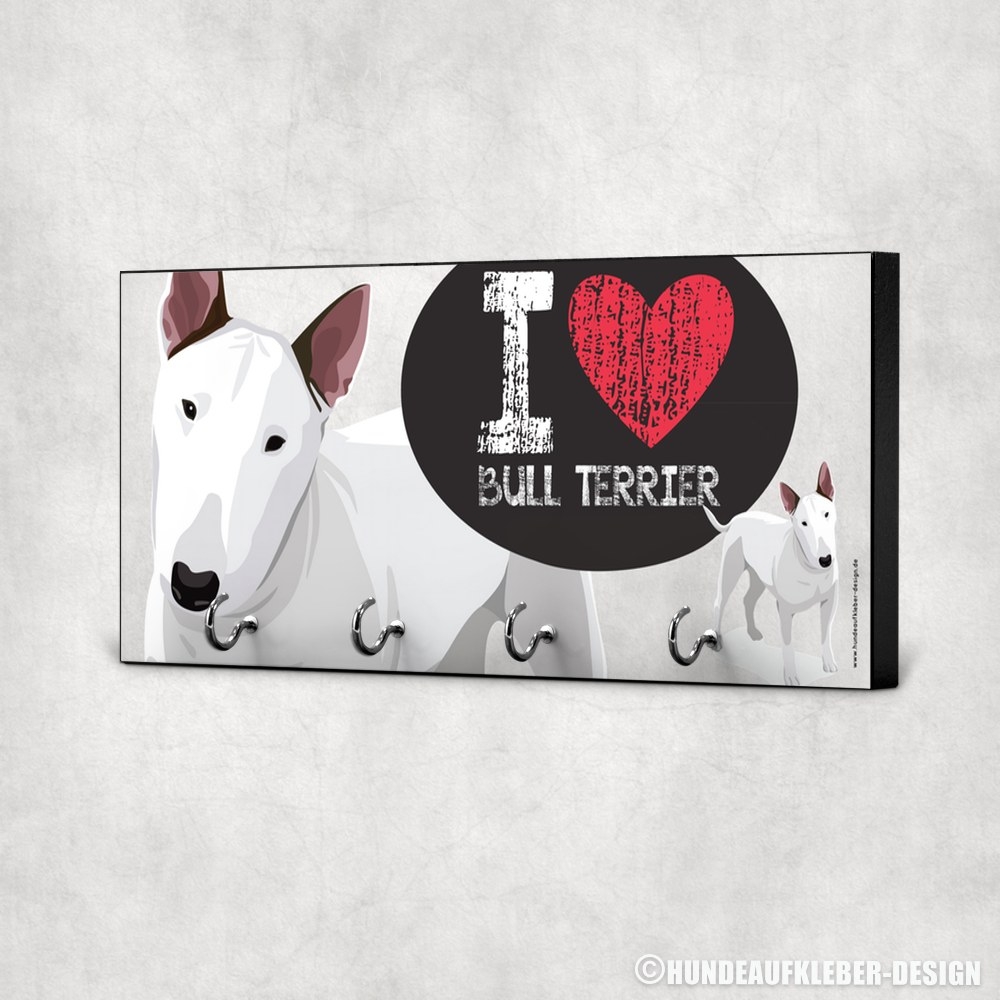 Bullterrier Schlüsselbrett