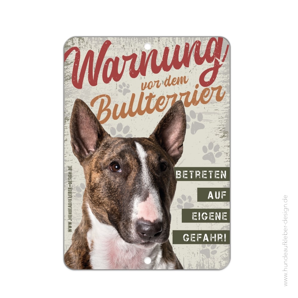 Bullterrier Schild A5