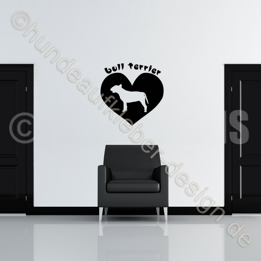 Bullterrier Wandtattoo Aufkleber