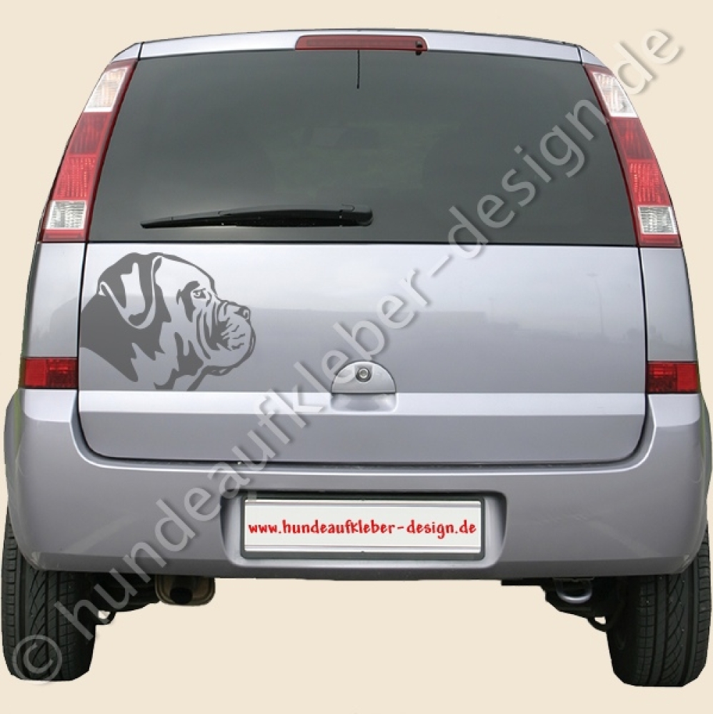 Autoaufkleber Hundekopf Cane Corso