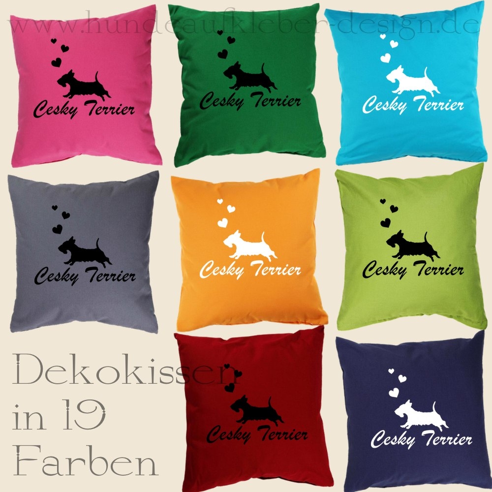 Cesky Terrier Dekokissen