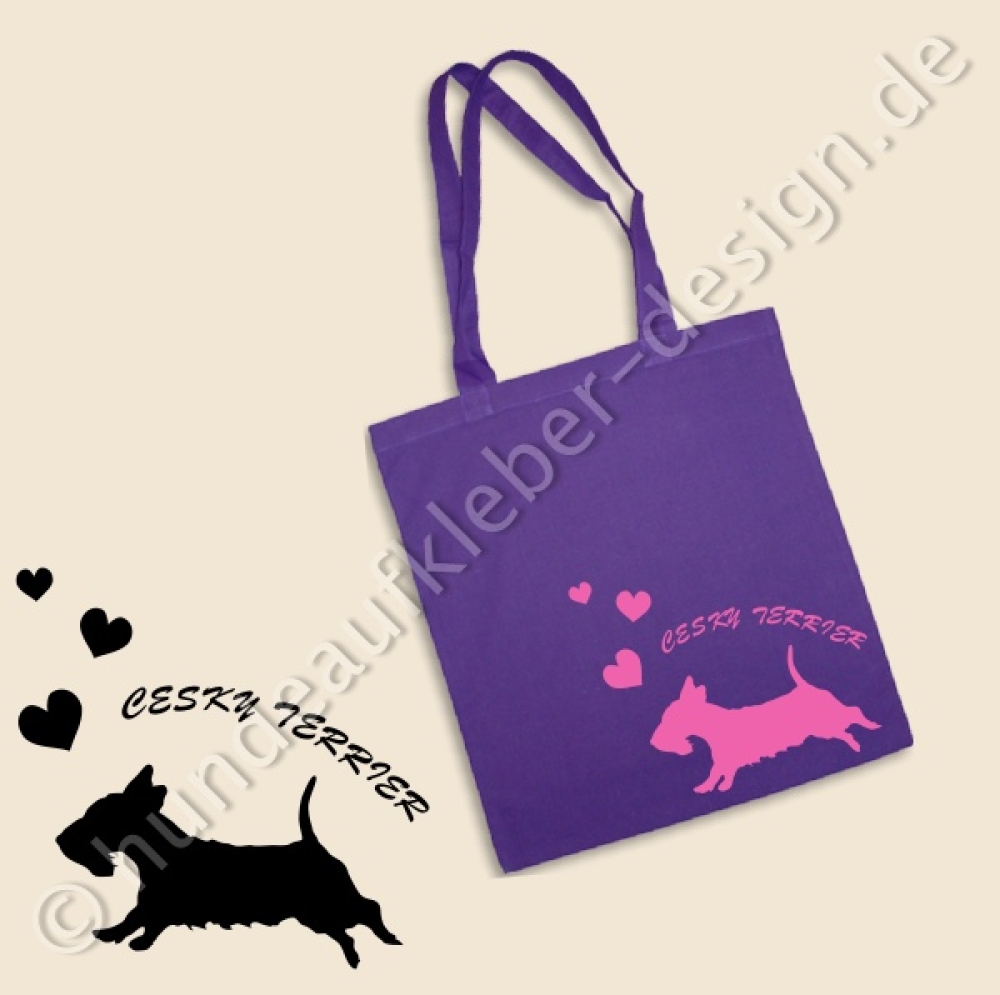 Cesky Terrier Tasche mit Hundemotiv