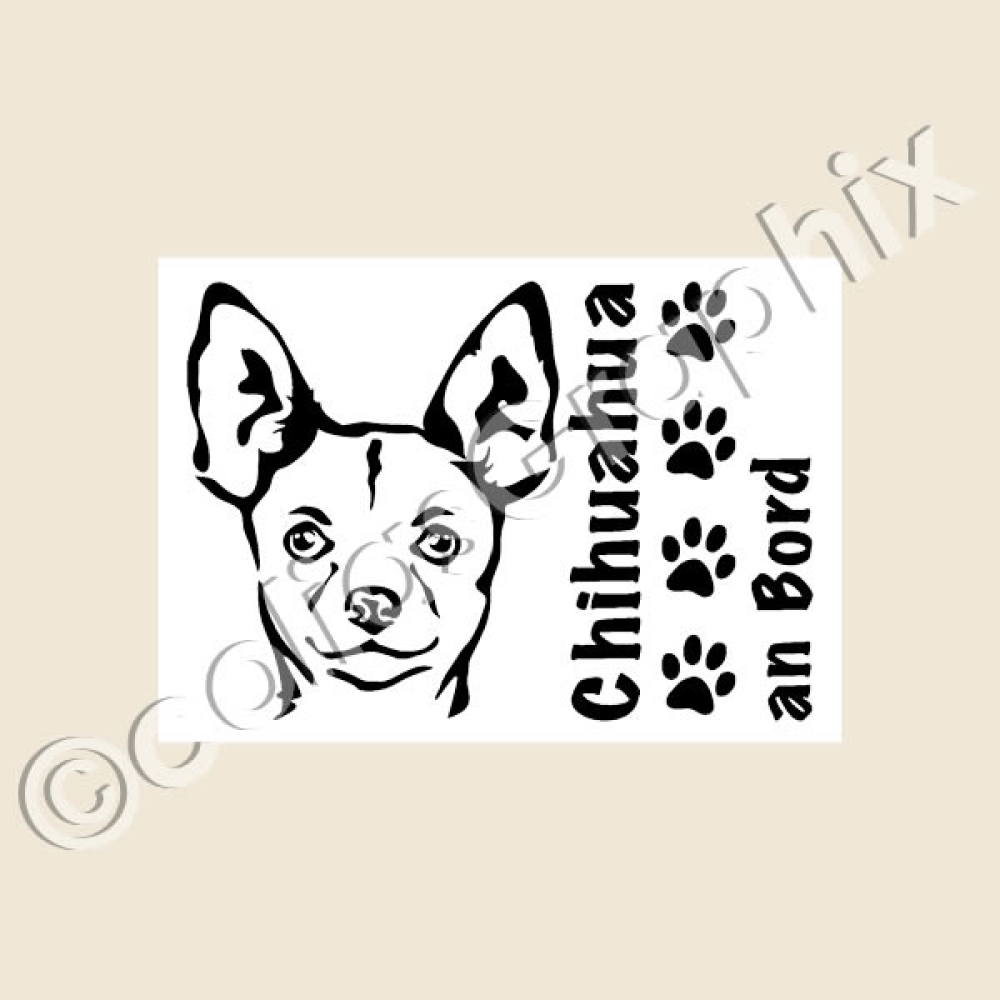 Chihuahua Hundeaufkleber