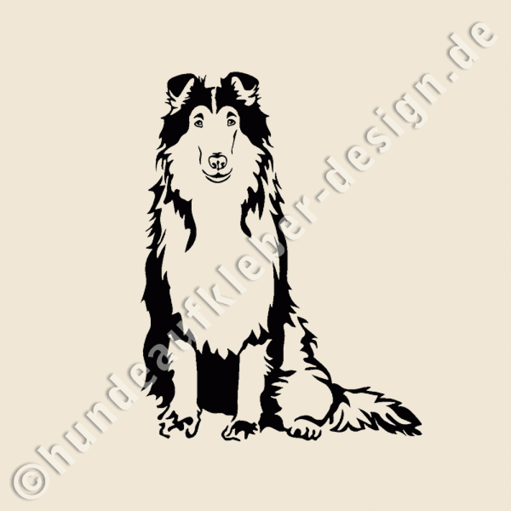Collie Aufkleber Hunde