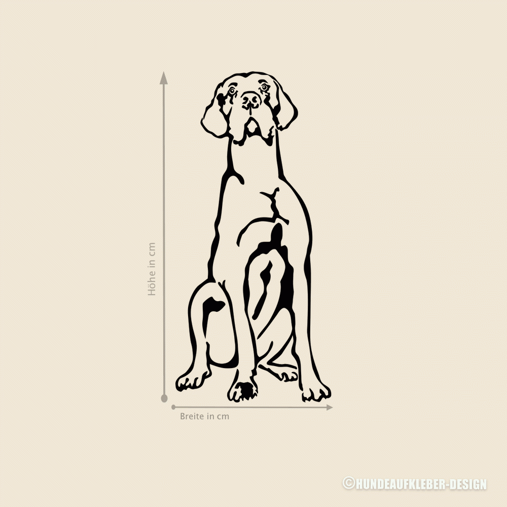 Deutsche Dogge Hundeaufkleber