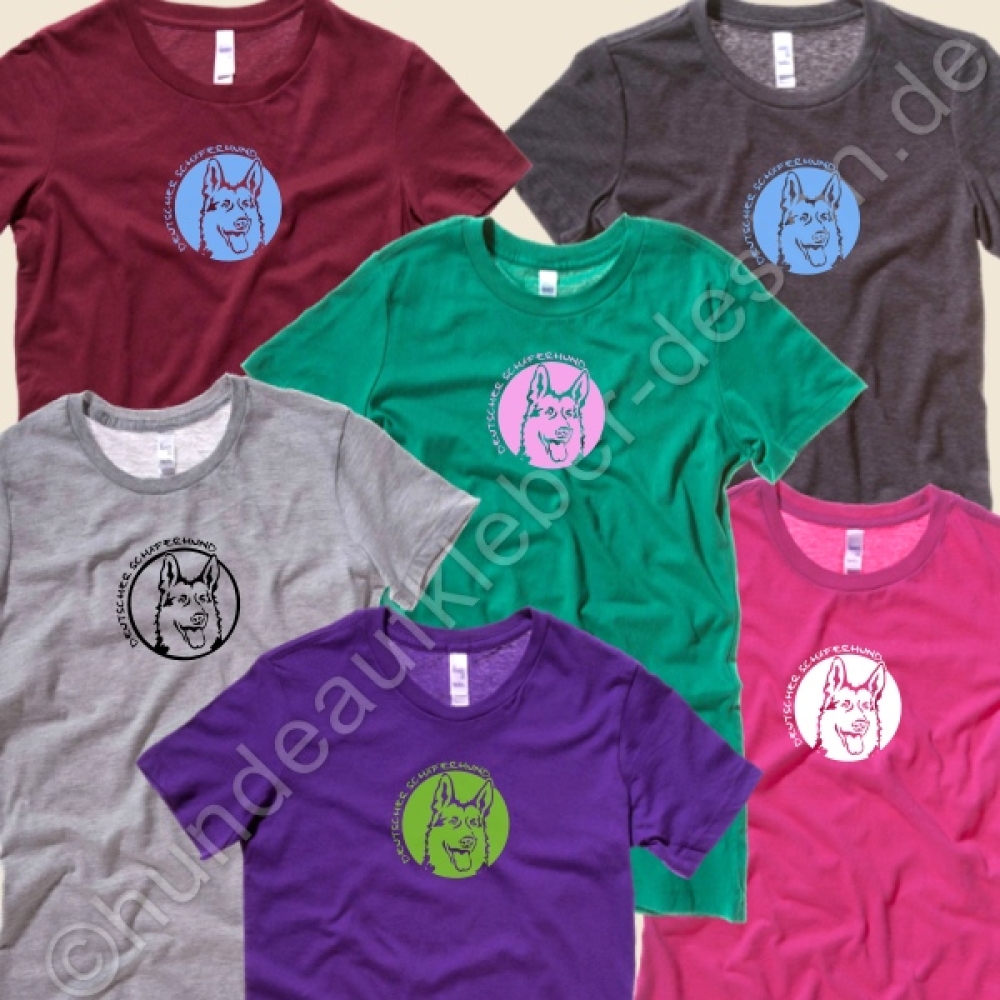 Shirts mit Schaeferhund Motiven