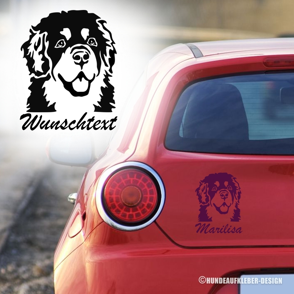 Do Khyi Kopf Autoaufkleber mit Wunschtext