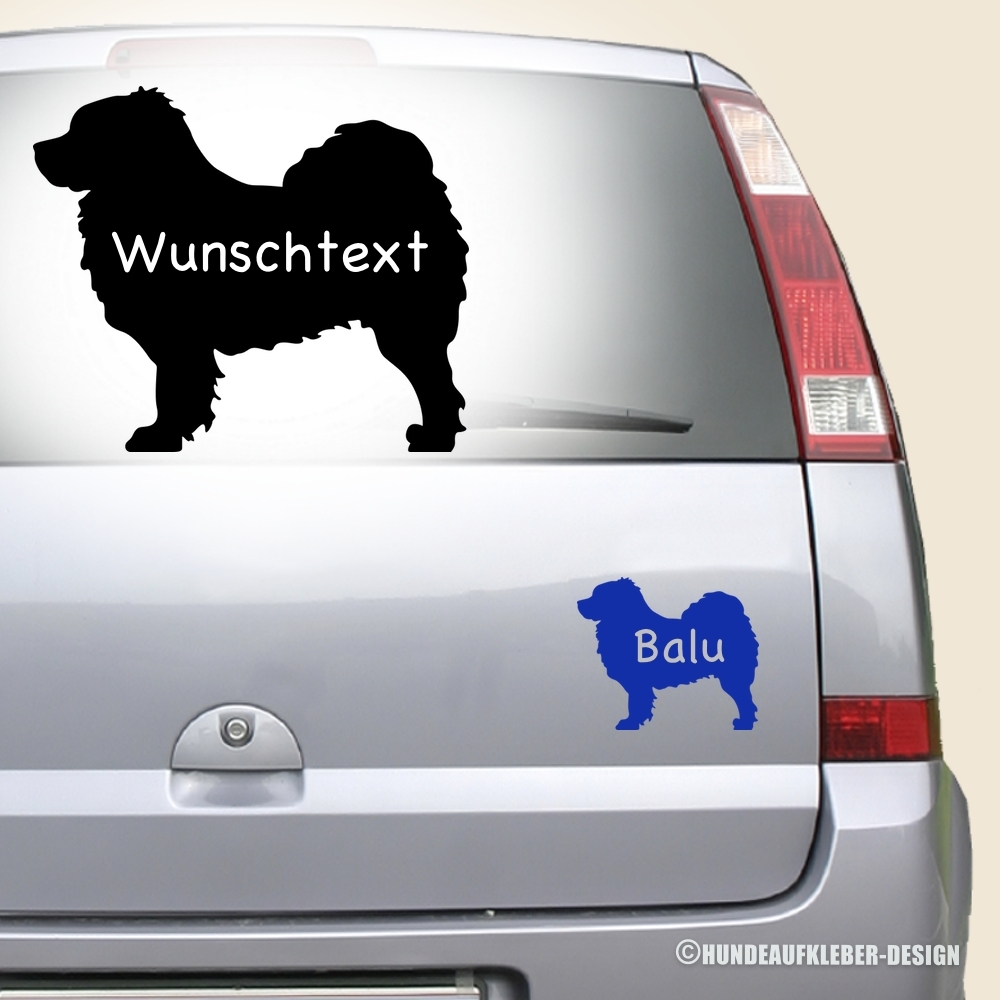 Do Khyi Umriss Autoaufkleber mit Hundename
