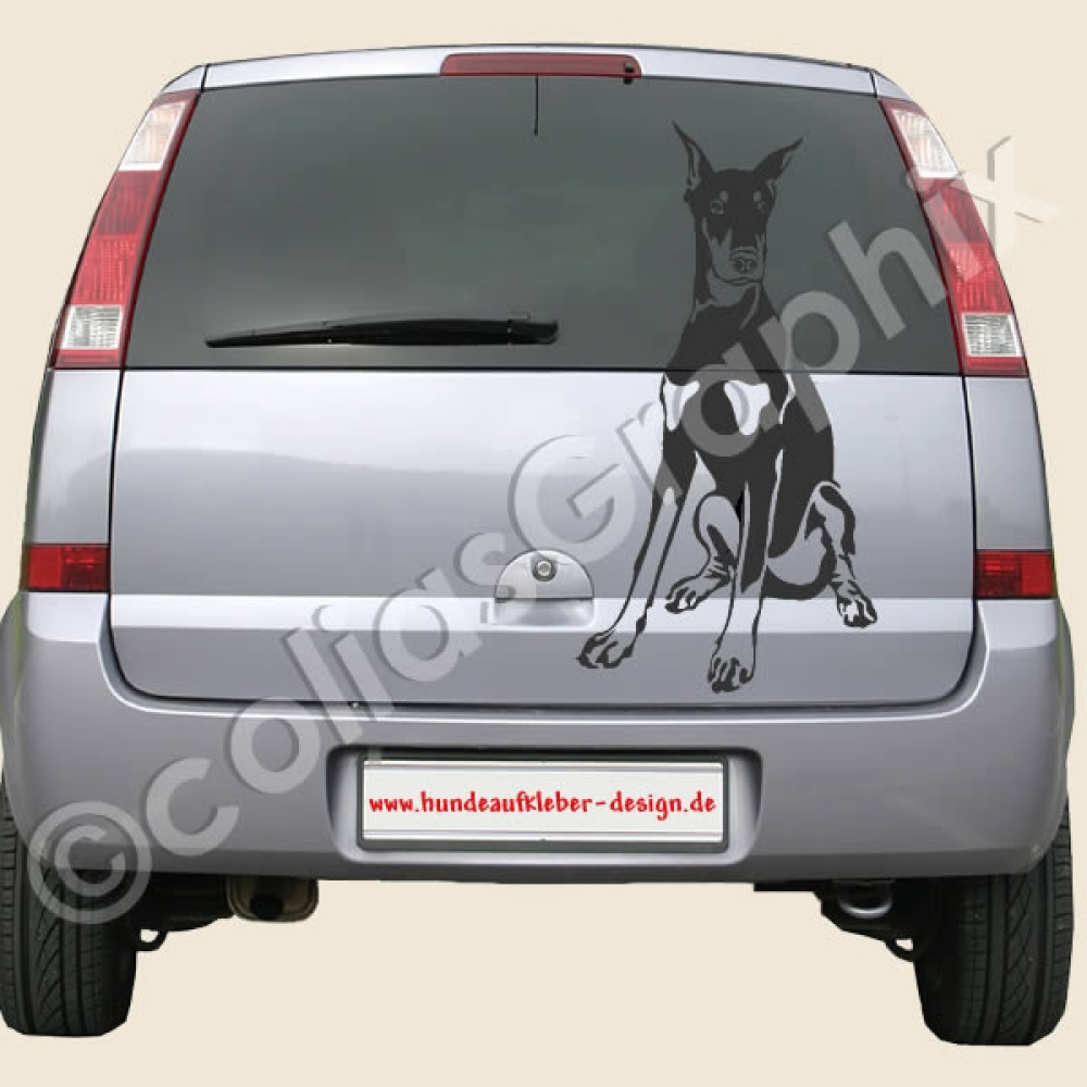Dobermann Autoaufkleber