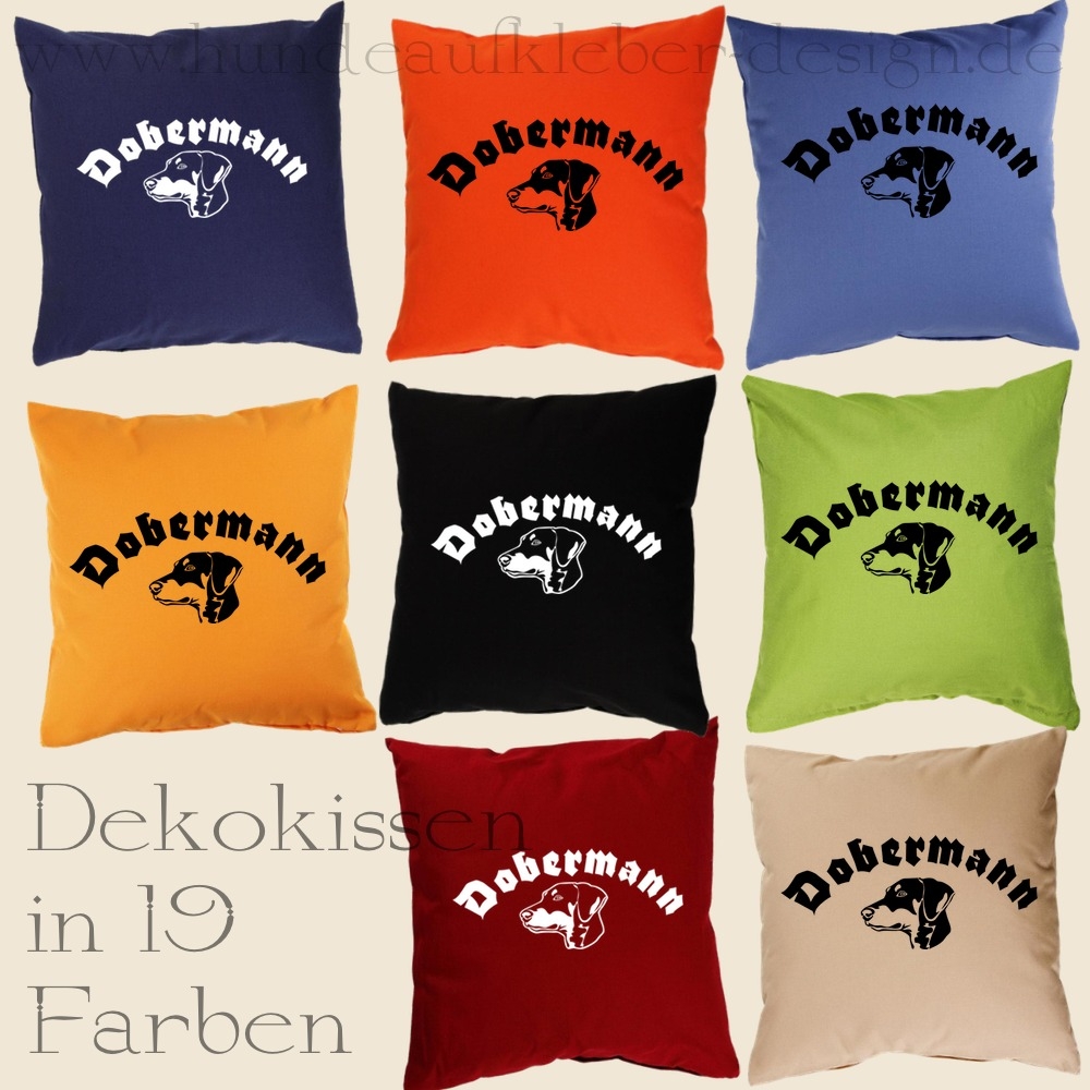 Dobermann Dekokissen