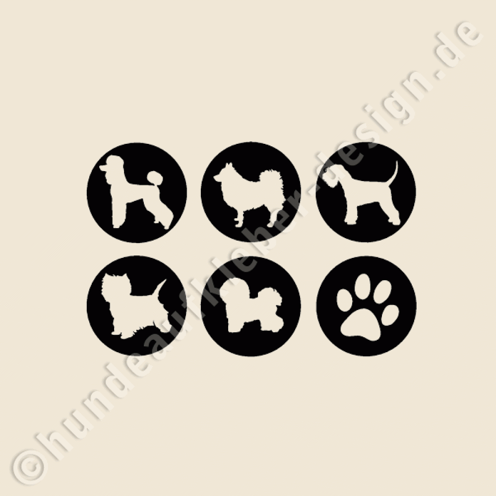 Tierpension, Dogsitter Aufkleber Set
