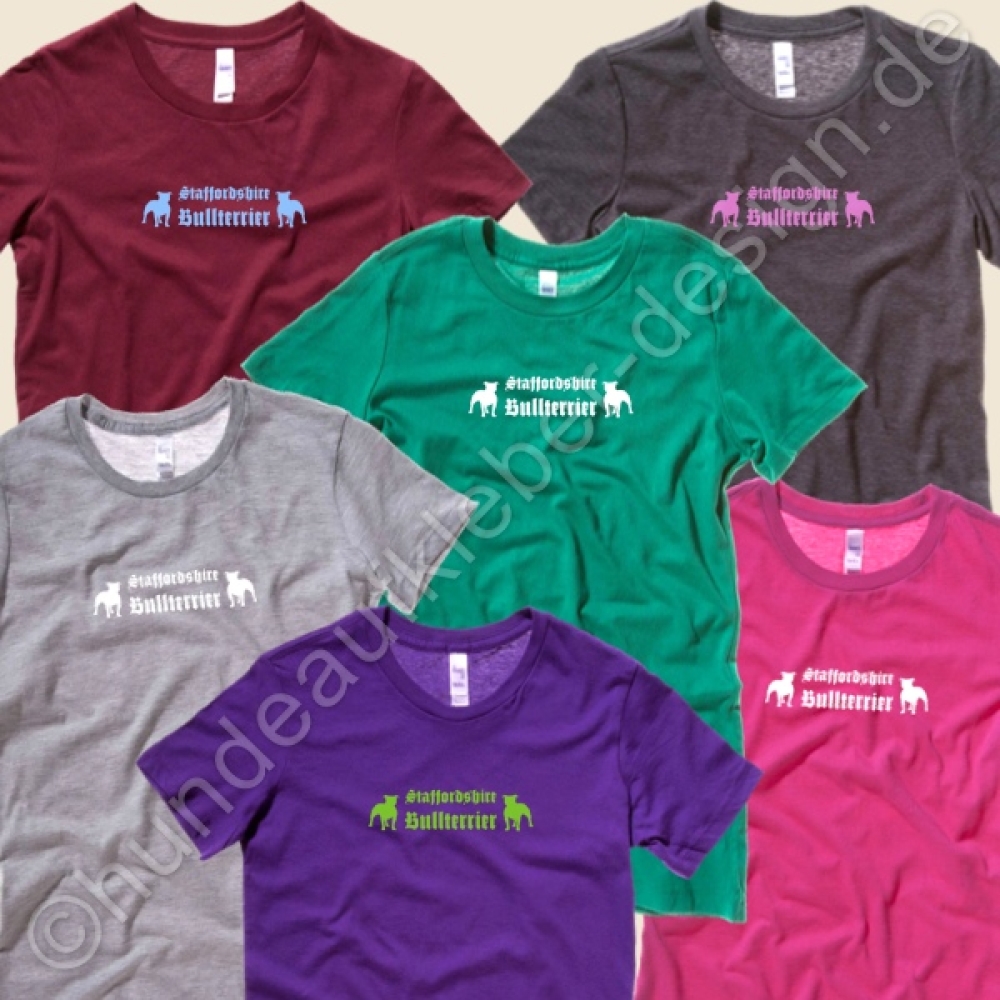Shirts mit Hundemotive StaffBull Terrier