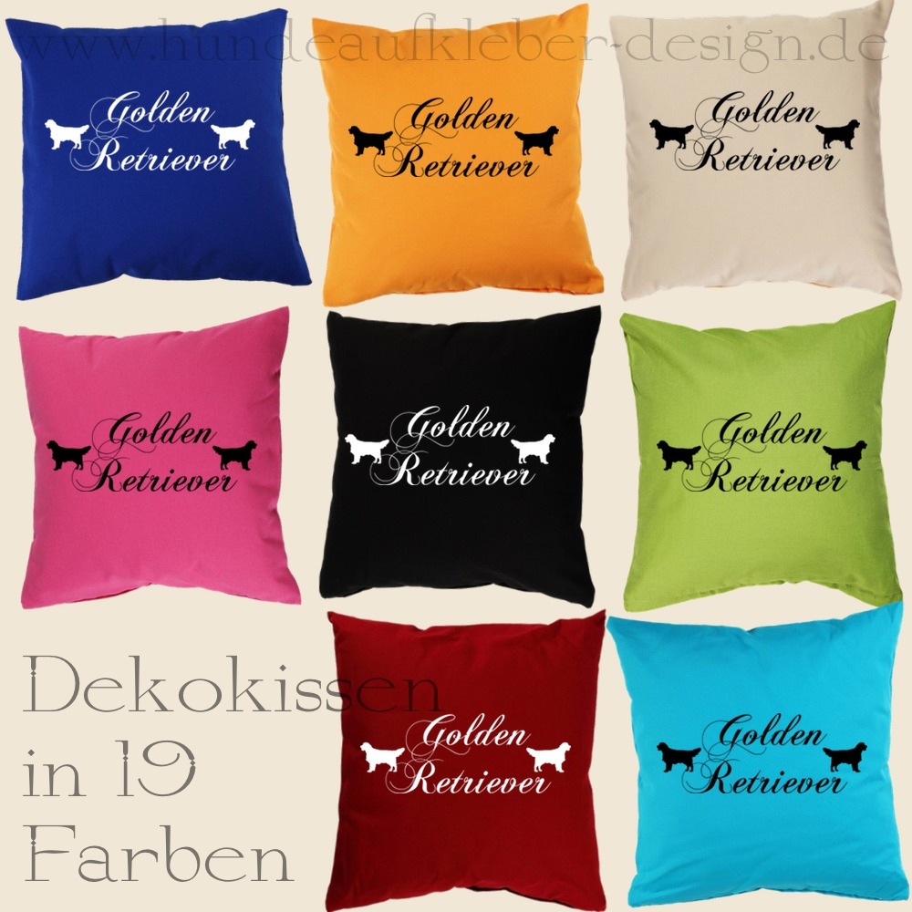 Golden Retriever Dekokissen