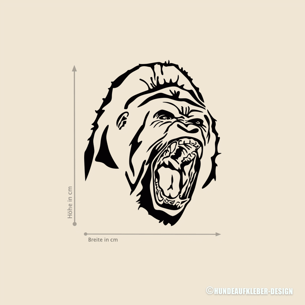 Gorilla Aufkleber