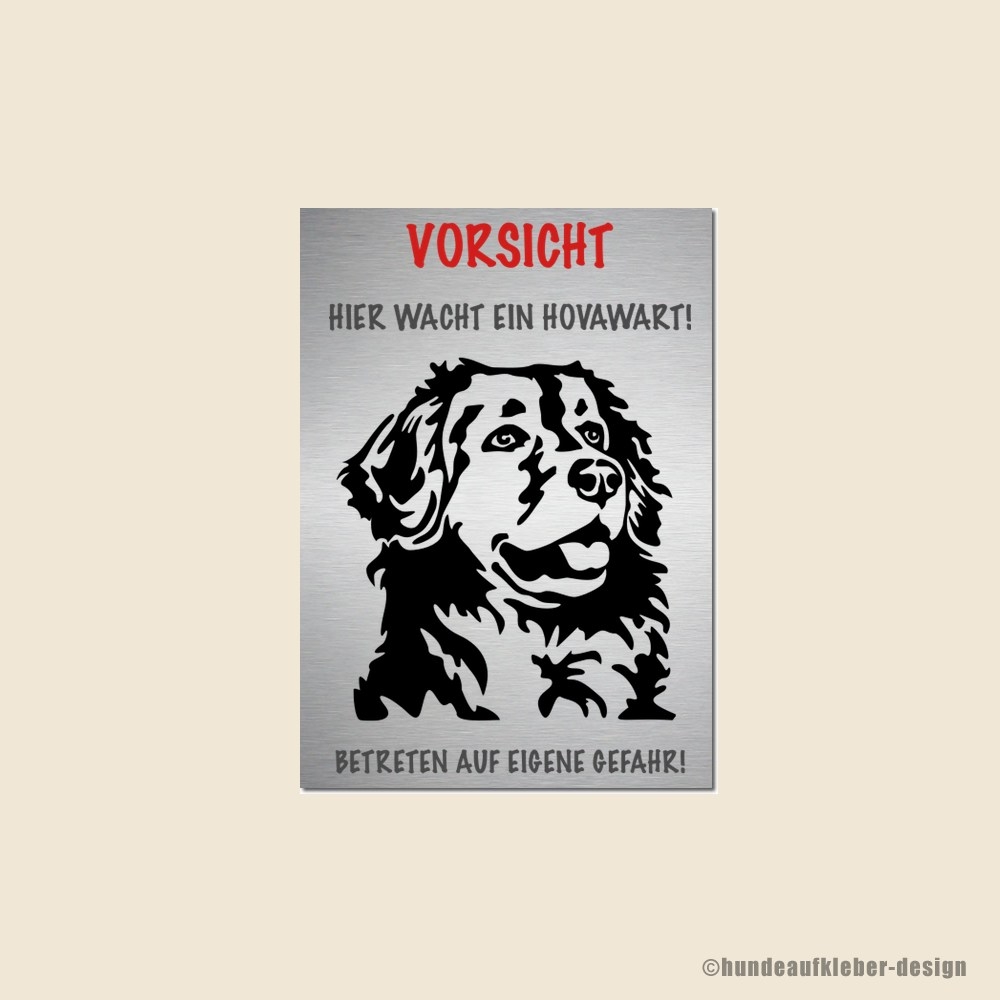 Hovawart Hunde Warnschild