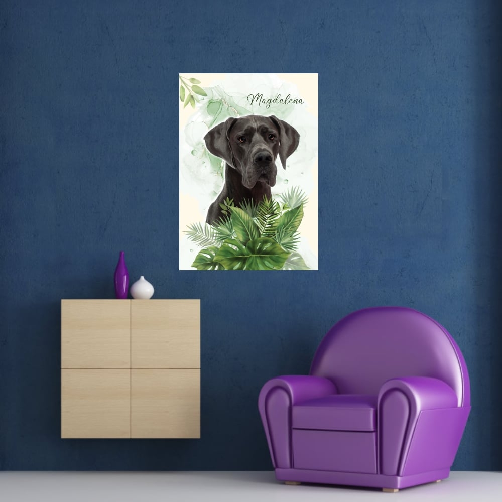 Leinwandbild vom eigenen Hund - Deutsche Dogge