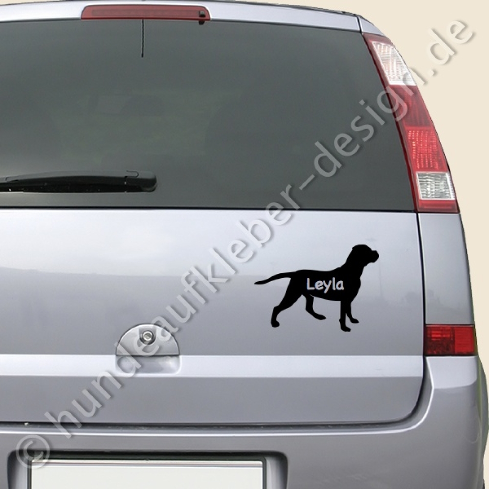 American Bulldog Autoaufkleber Hunde