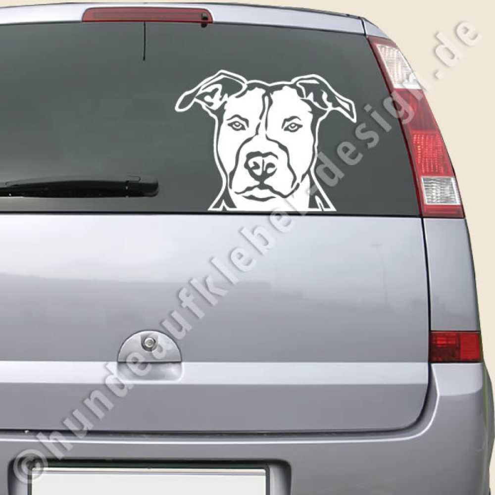 Hundeaufkleber Shop  Hunde Autoaufkleber Pit Bull Terrier