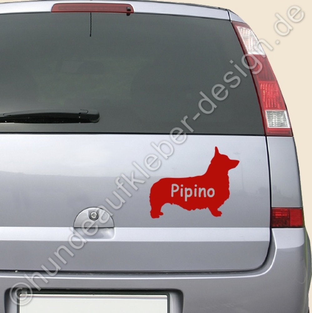 Hundeaufkleber fürs Auto Welsh Corgi