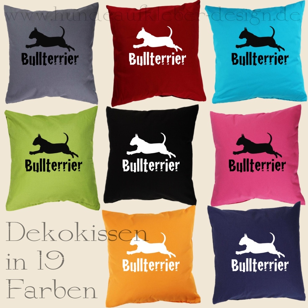 Bullterrier Dekokissen