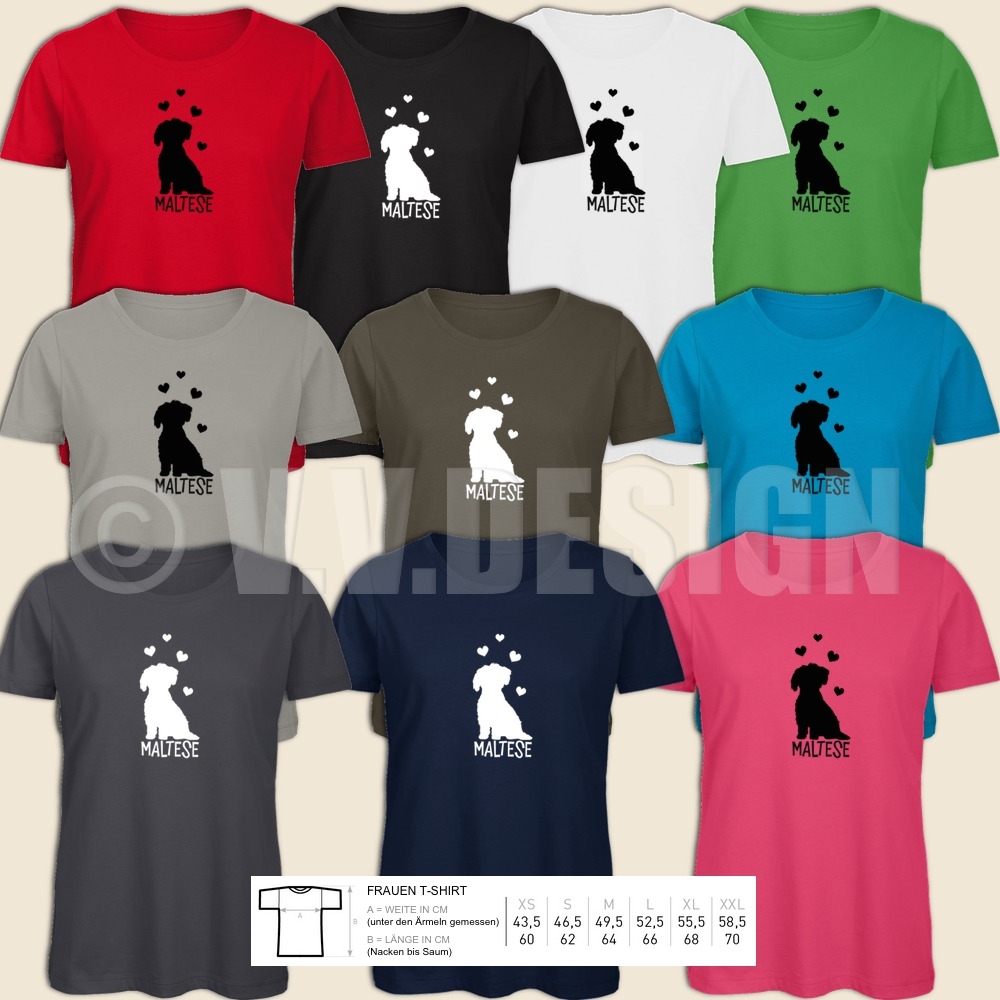 Hunde Shirts Malteser für Frauen