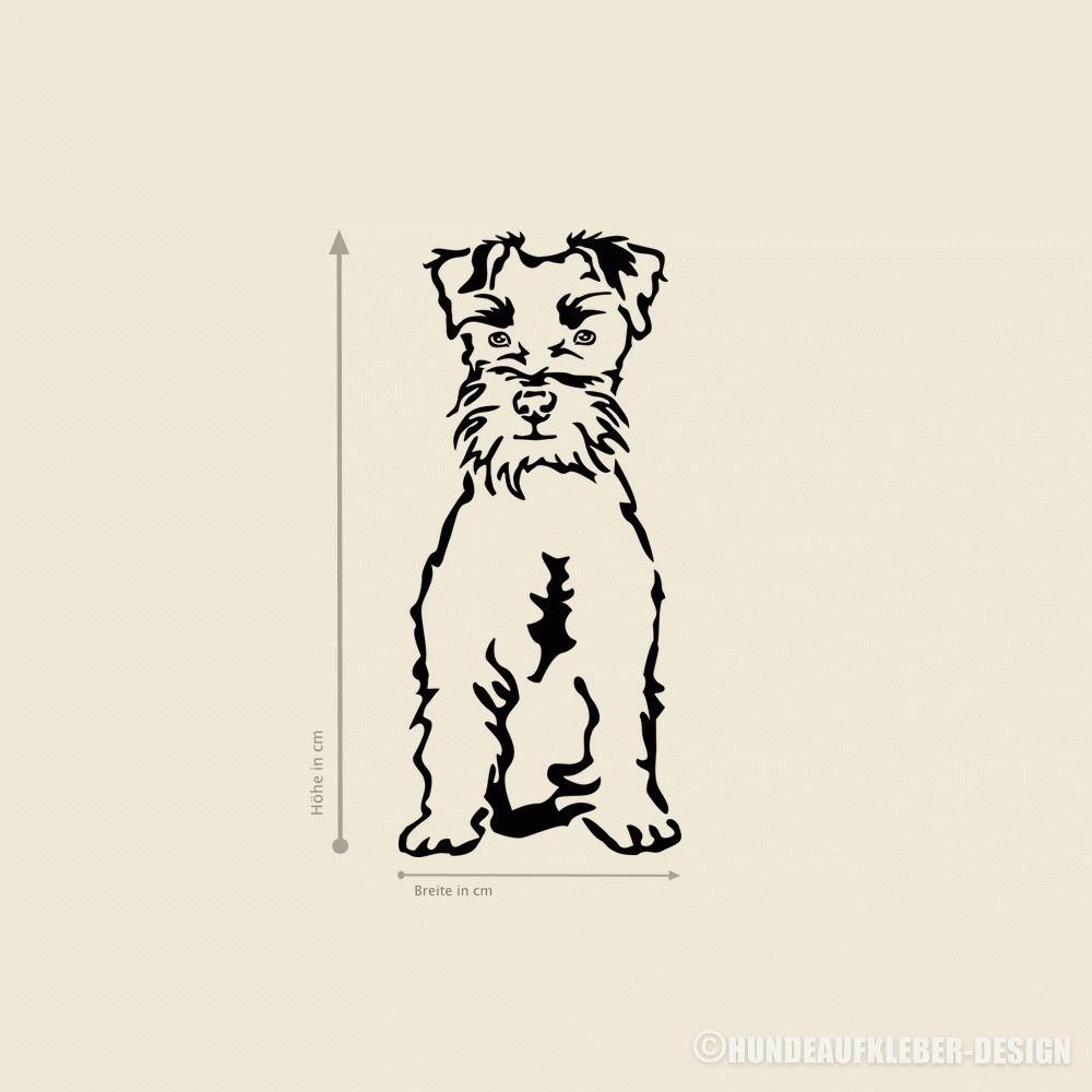 Schnauzer Hundeaufkleber Shop