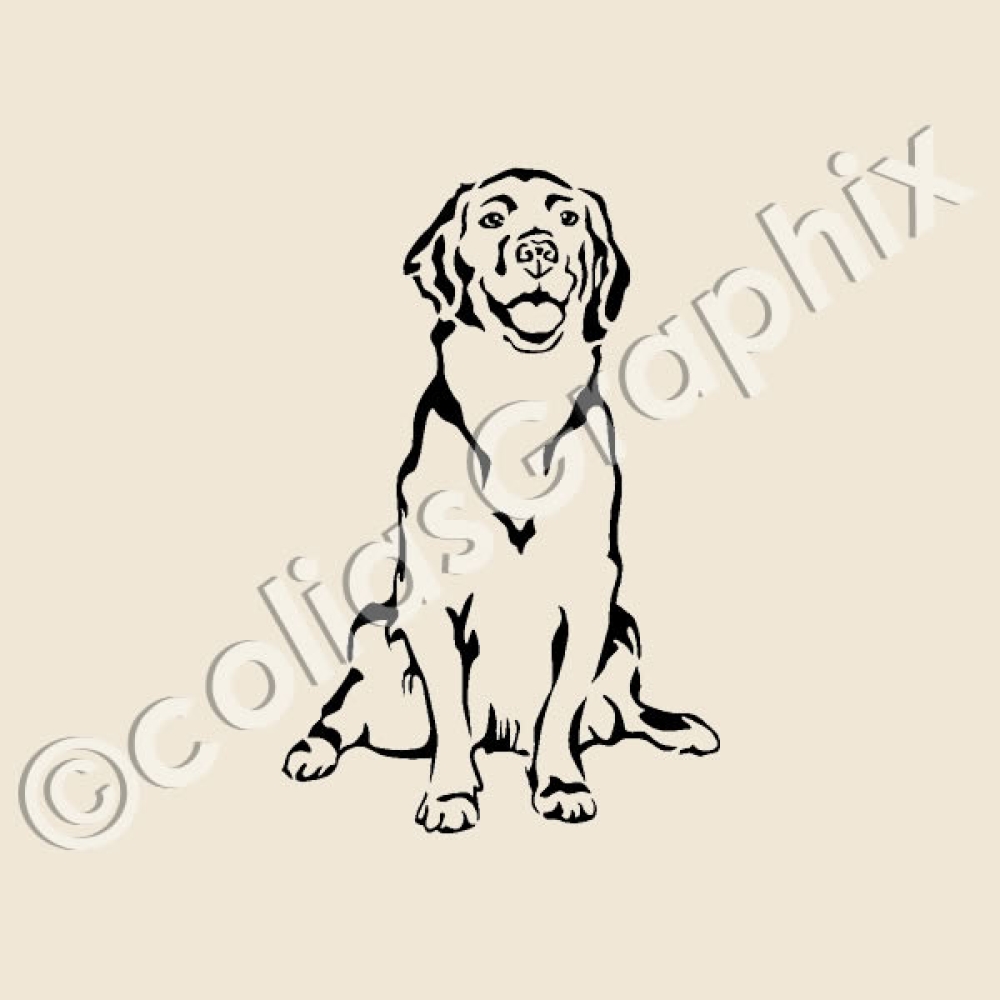 Golden Retriever hundeaufkleber