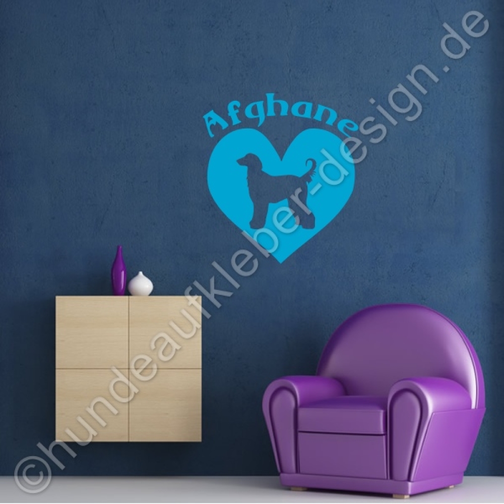 Hunde Wandtattoo Afghane