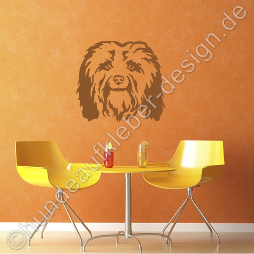Hunde Wandtattoo Havaneser Motiv