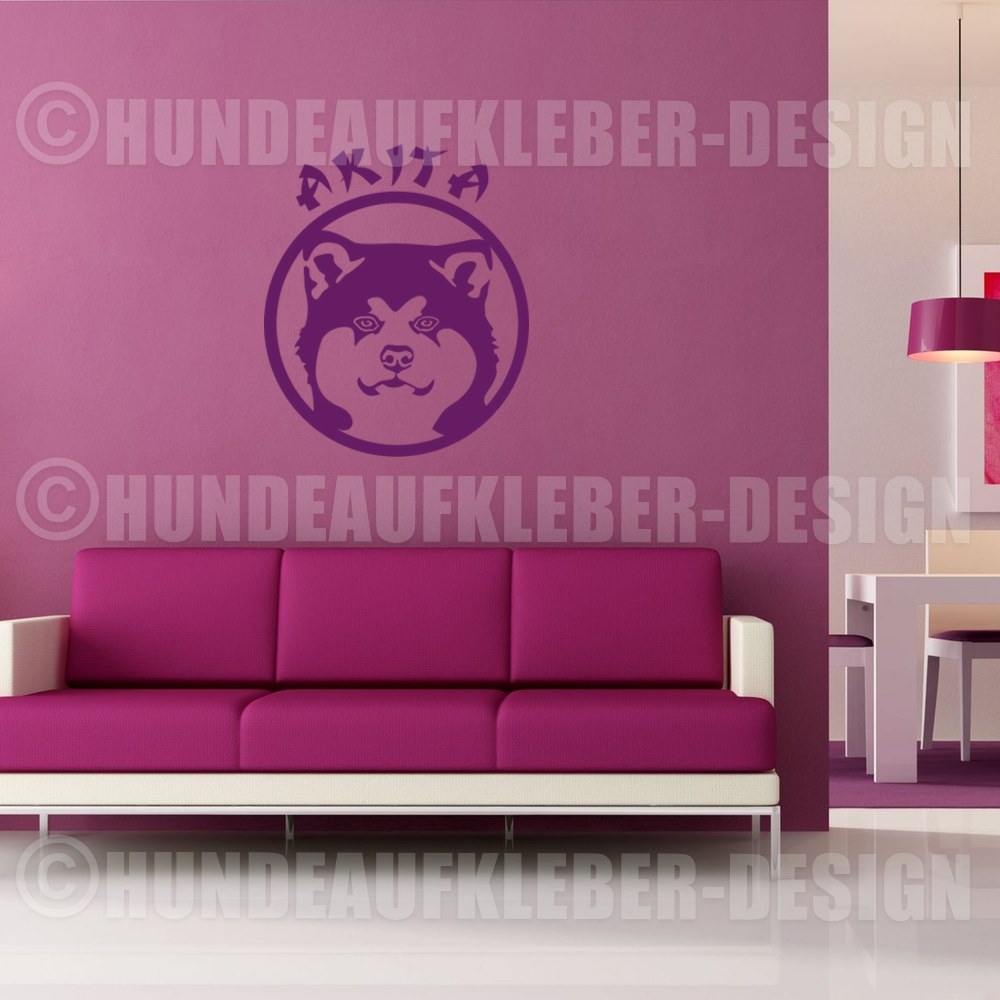 Hunde Wandtattoo Akita