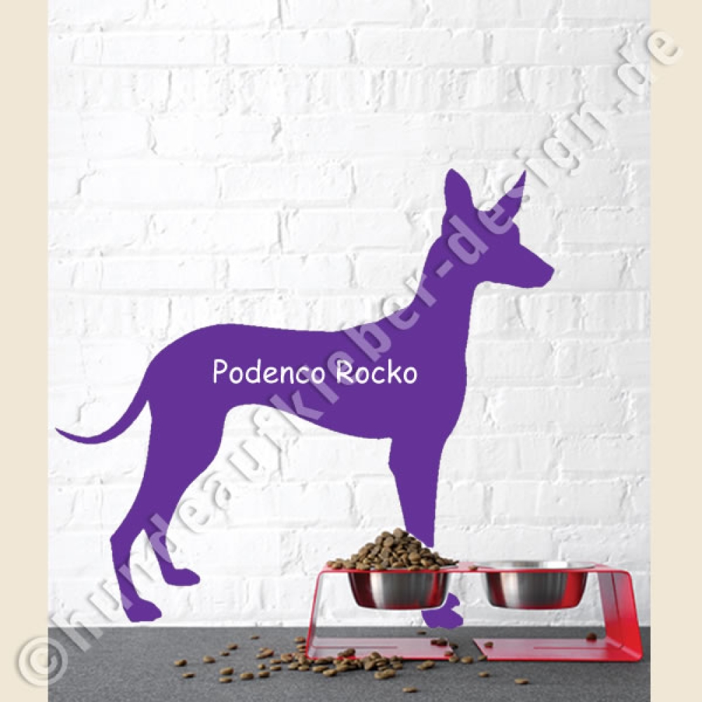 Podenco Wandtattoo Aufkleber