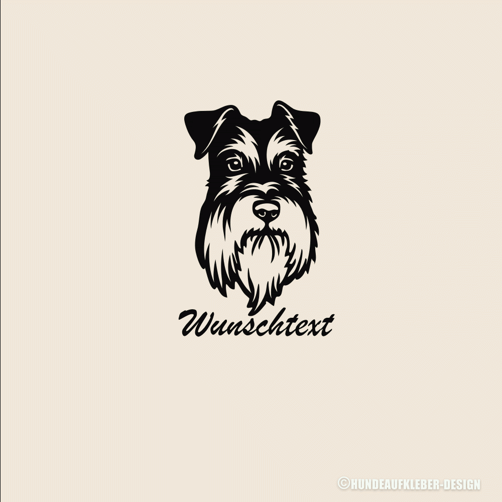 Zwergschnauzer Autoaufkleber