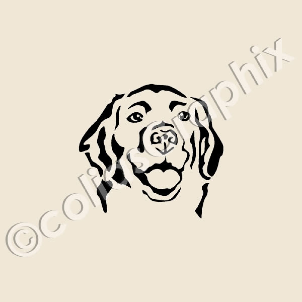 Golden Retriever hundeaufkleber