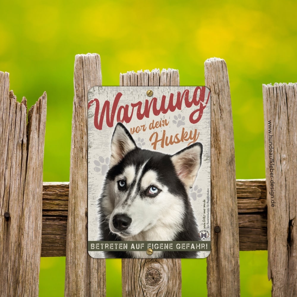 Husky Hundeschild DIN A5