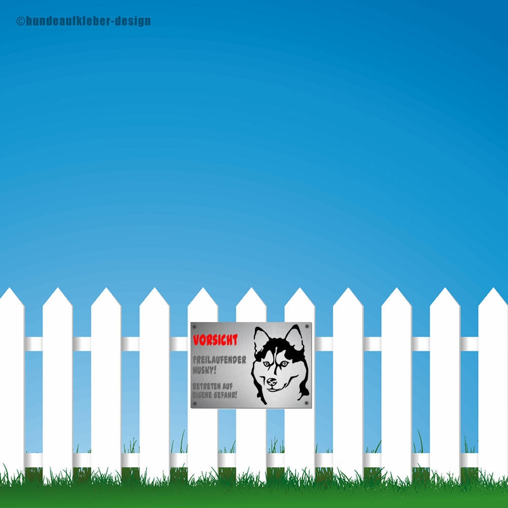 Hundeschilder Husky