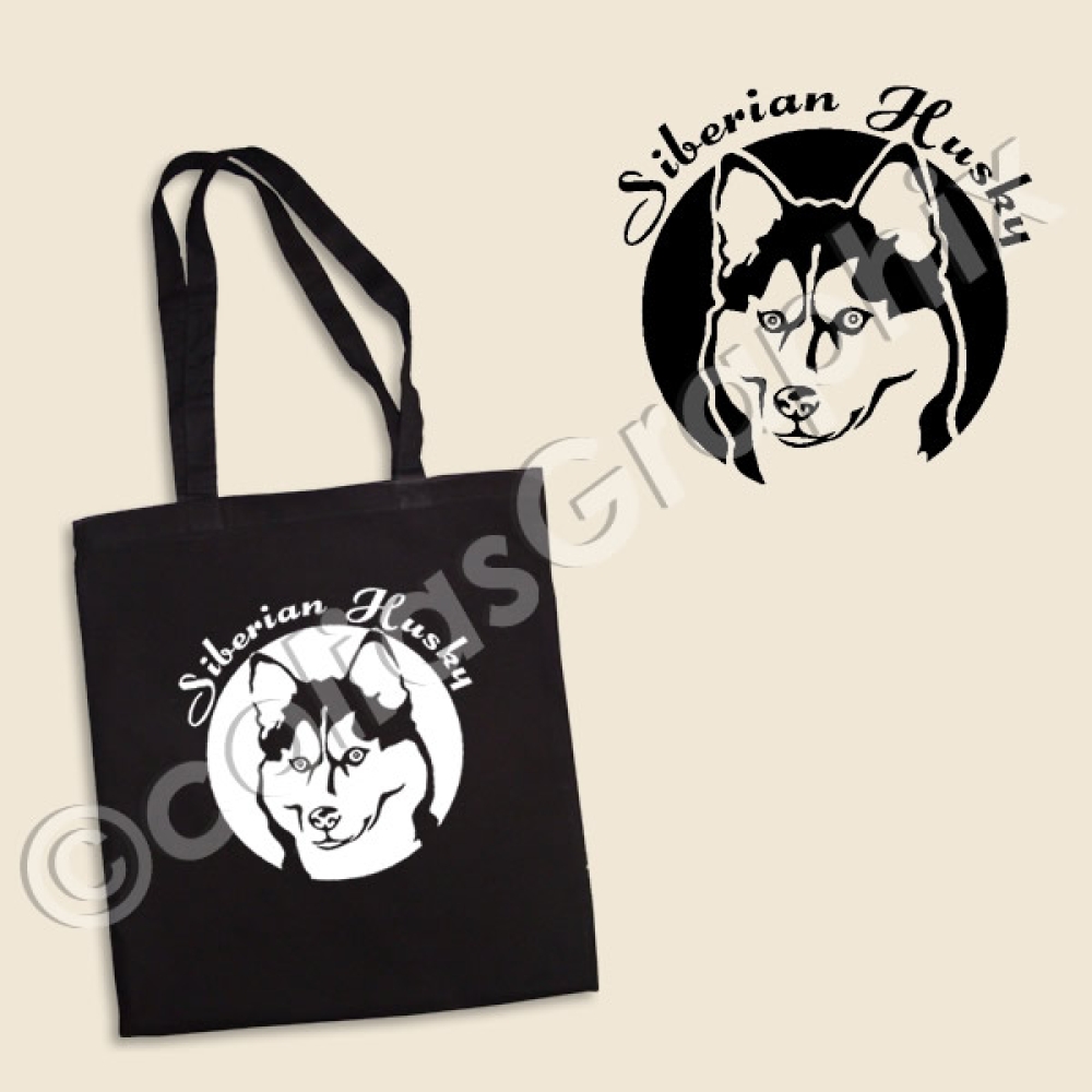 Siberian Husky hundemotiv tasche