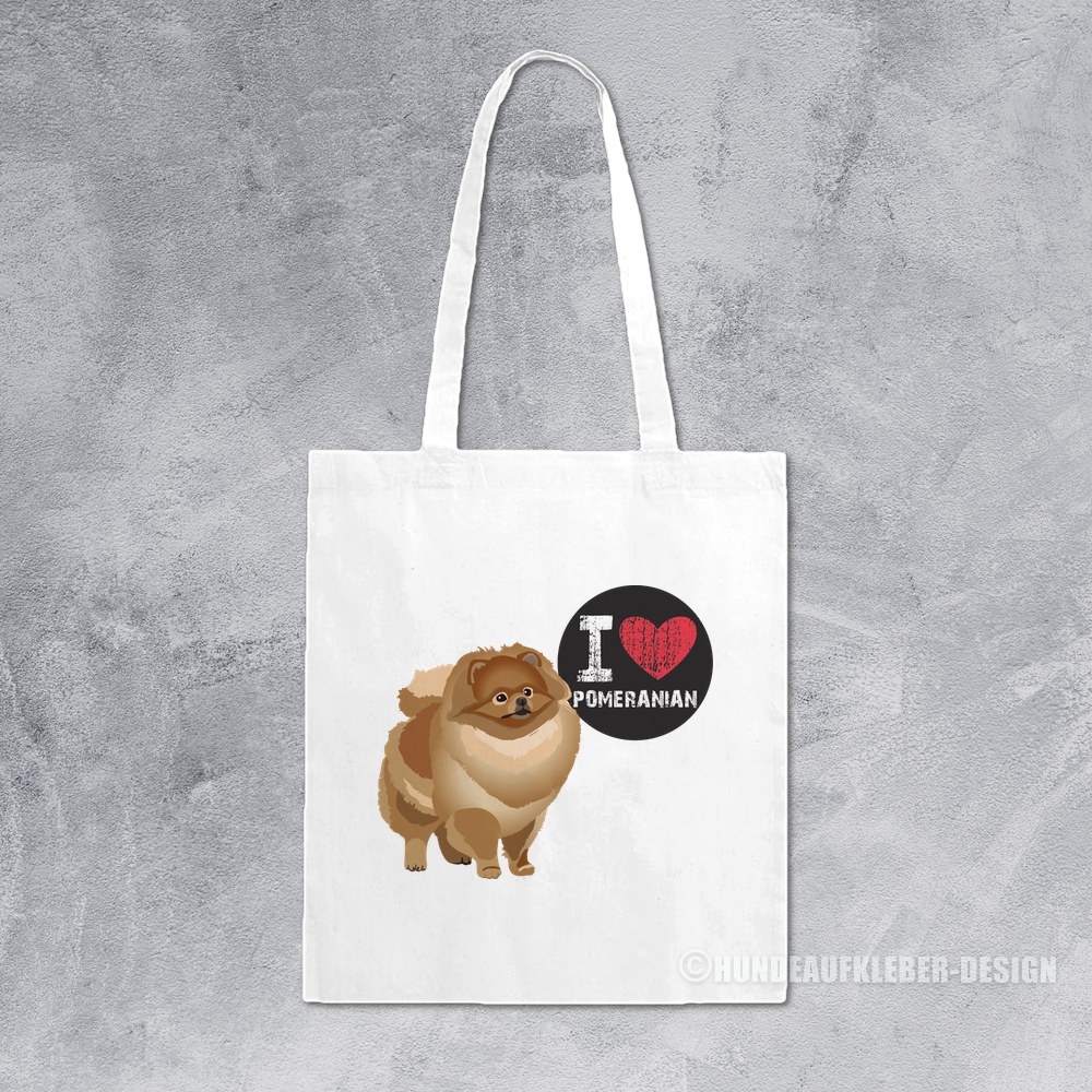 I love Pomeranian Tragetasche