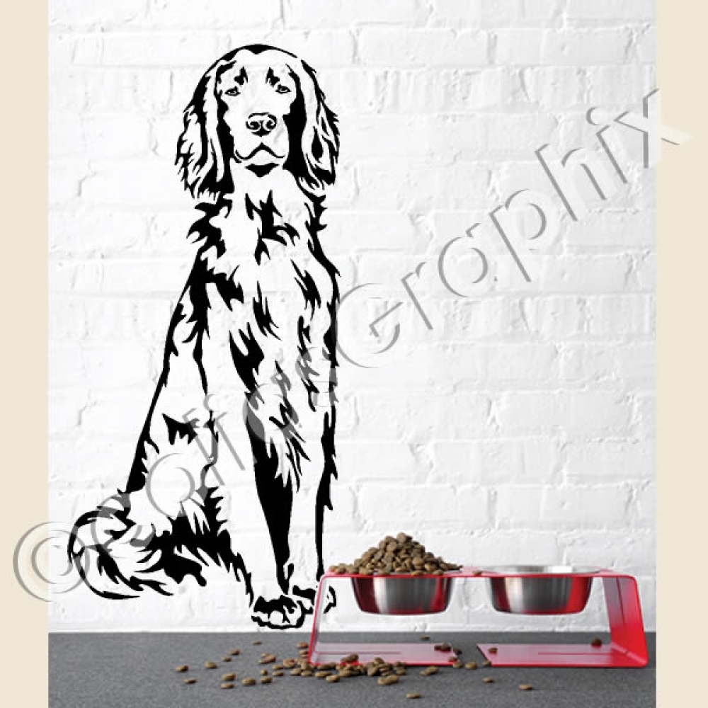 Irish Setter wandtattoo hunde