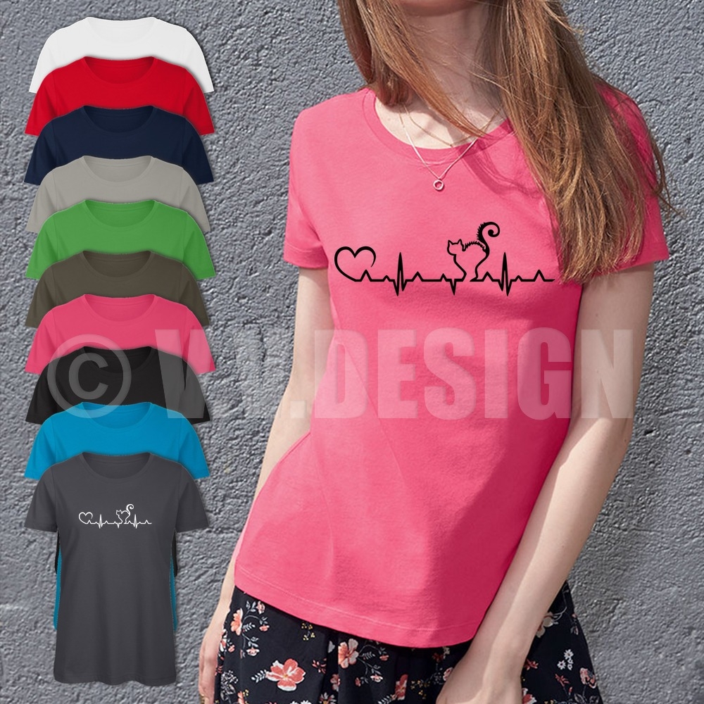 Katzen T-Shirt Frauen
