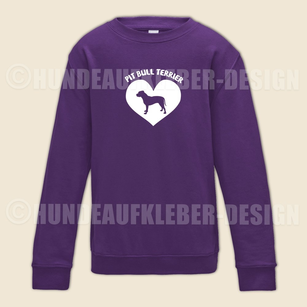 Pit Bull Pullover Kindergroessen lila