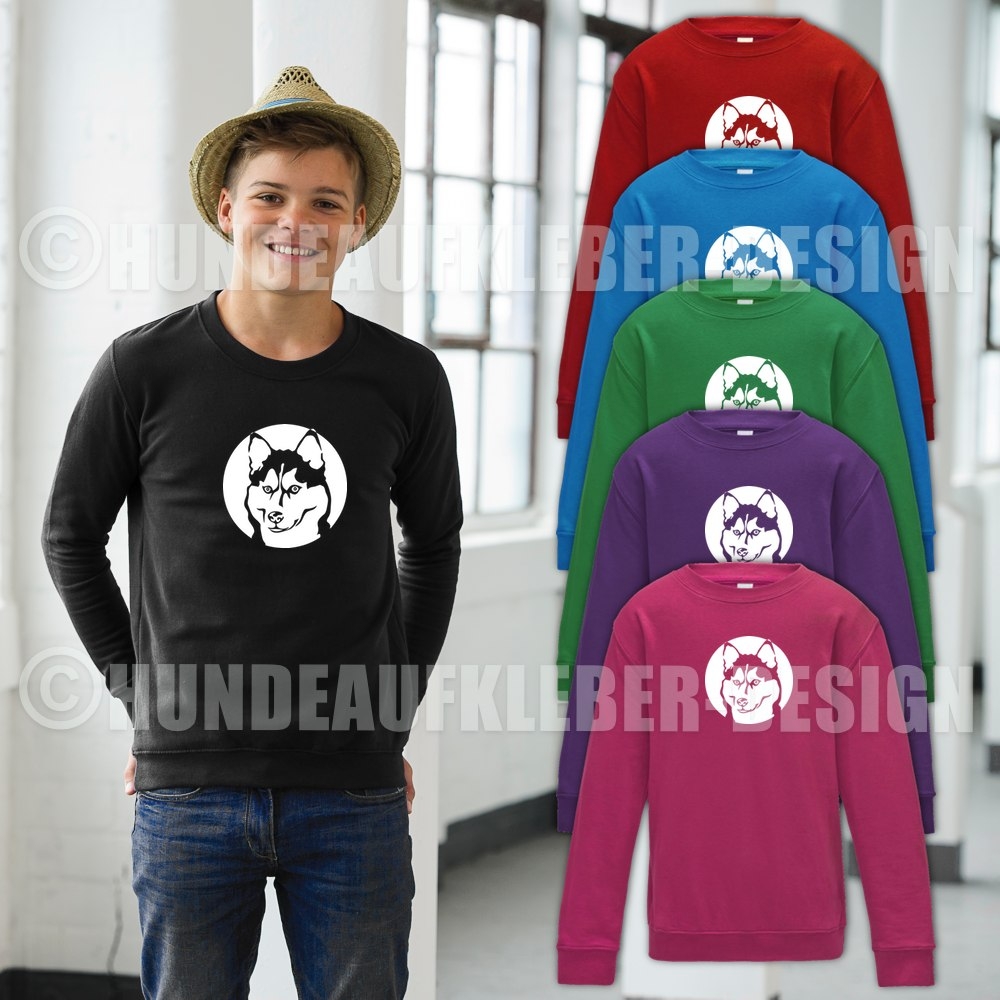 Kinder Pullover Husky Hundemotive