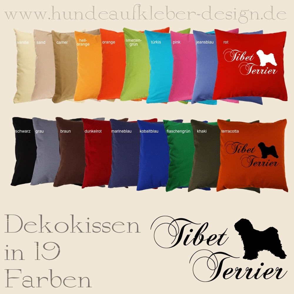 Kissen Hundemotive Tibet Terrier