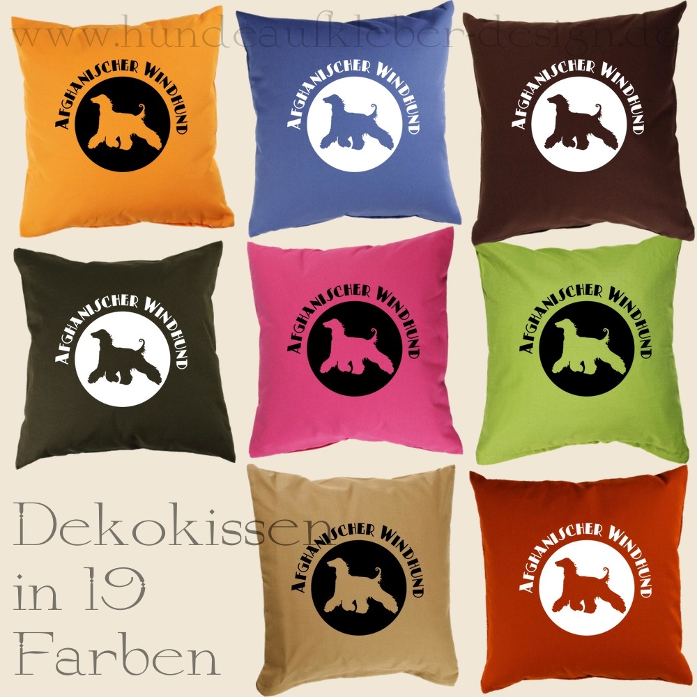 Afghanischer Windhund Dekokissen