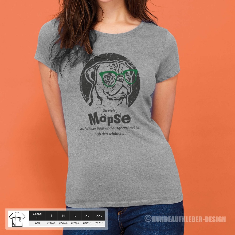 Mops Frauen T-Shirt