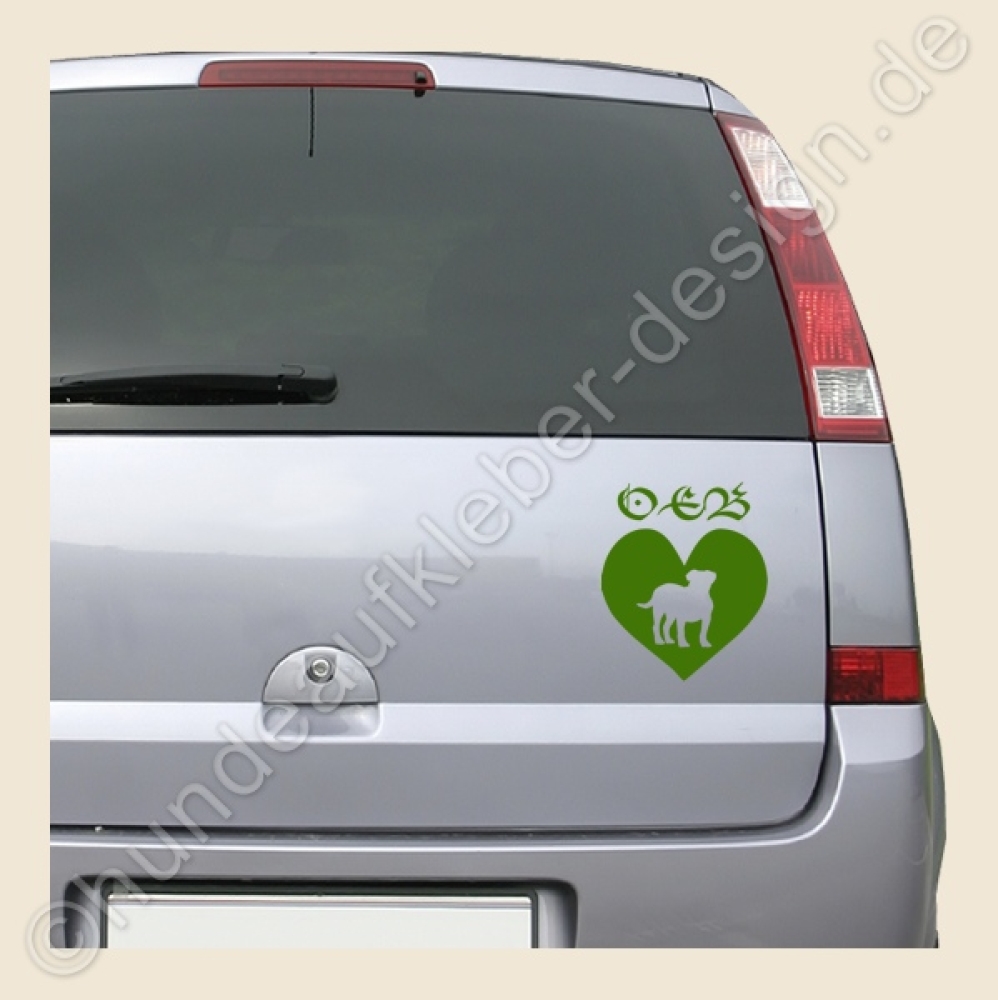 Old English Bulldog Autoaufkleber Hunde Shop