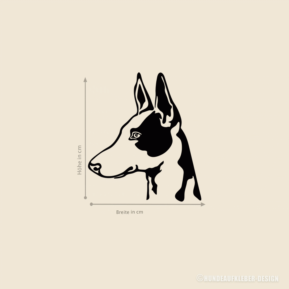 Hundeaufkleber Podenco