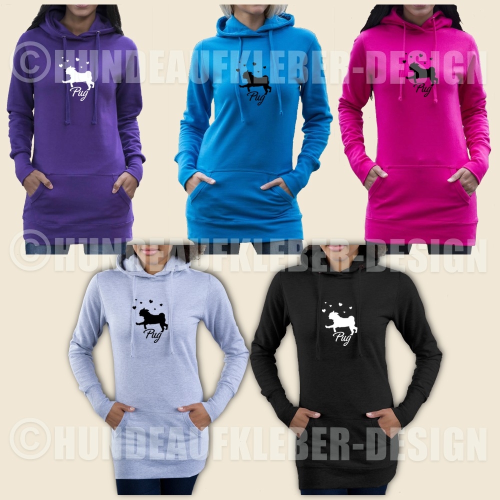 Pug Frauen Sweatshirt Mops Motiv